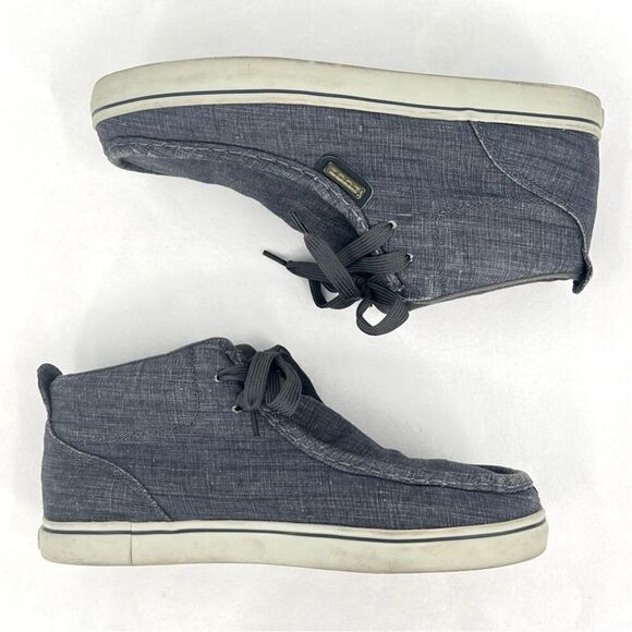 Lugz Men's Strider 2 Moc Toe Navy Blue Denim Canvas Chukka Sneaker Size 8 - Picture 4 of 10